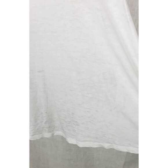 Lauren Moshi White Slub Tank Top Large Colorful Eagle Headdress Graphic Summer - Picture 8 of 8